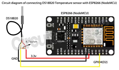 Interfacing Ds18b20 Temperature Sensor With Arduinoesp8266 And Esp32