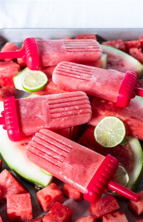 Watermelon Lime Mint Popsicles Pass The Cookies