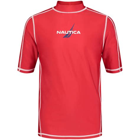 Nautica Little Boys' Rash Guard Melonberry