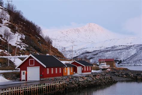 Images Gratuites Neige Hiver Ville Météo Fjord Saison Norvège