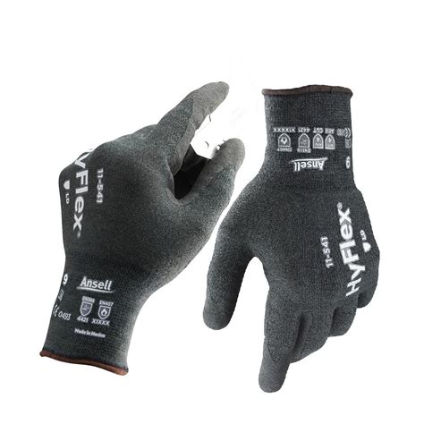 Ansell Hyflex Foam Nitrile Coated A4 Cut Resistant Gloves