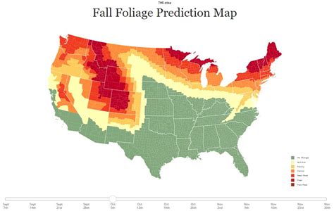 Map Of The Week The Changing Colors Of Leaves Across The