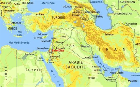 Une Carte Du Moyen Orient