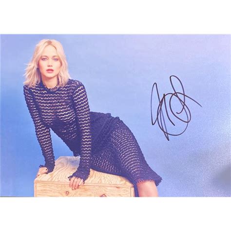 Autograph Signed Jennifer Lawrence Photo