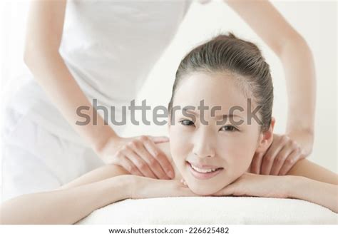 Japanese Woman Receiving Oil Massage Stock Photo Shutterstock
