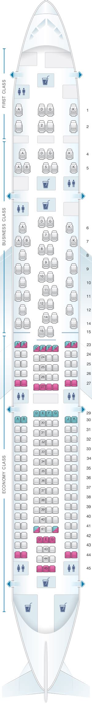Seat Map Swiss Airbus A340 300 Seatmaestro
