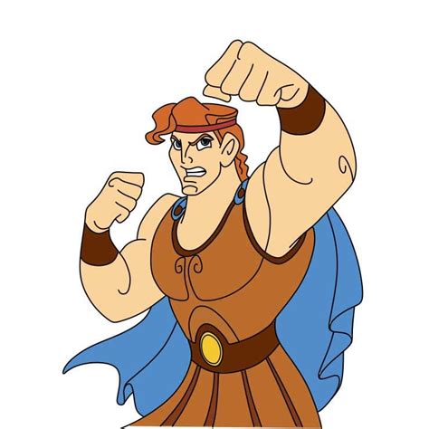 How To Draw Hercules Step 9