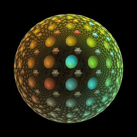 An Image Of A Sphere With Many Different Colored Dots On It S Surface