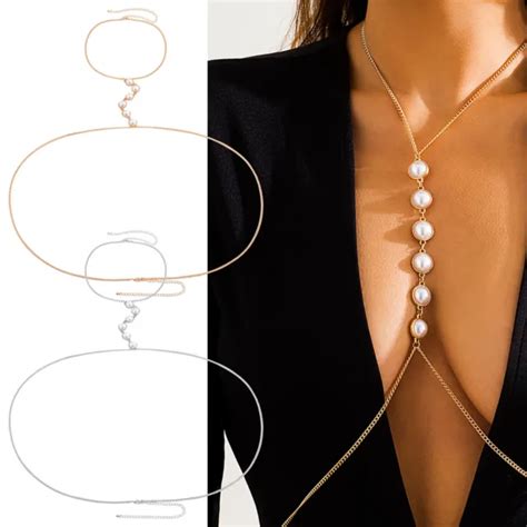 Fashion Sexy Bikini Beach Body Chain Harness Crossover Belly Waist Jewelry 4 99 Picclick
