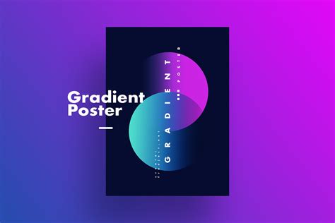 Free Download Minimalist Gradient Poster Template And Background Psd