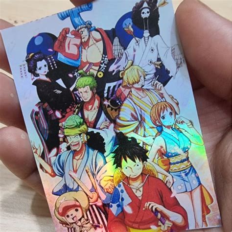 One Piece Wano Arc Holo Sticker Waterproof Anime Onepiece Holographic