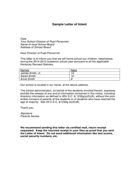 Maybe you would like to learn more about one of these? Sample Letter of Intent Template Free Download