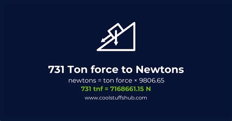 Convert 731 Ton Force To Newtons 731 Tnf To N Conversion Force