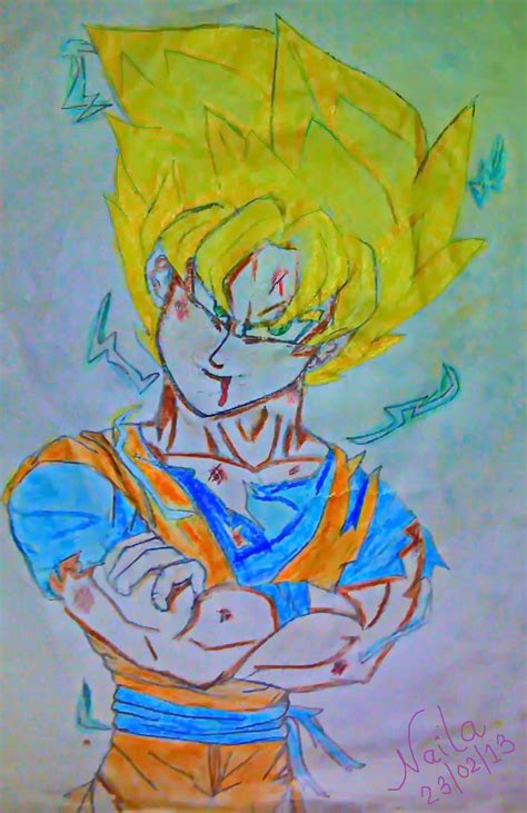 Super Saiyan Goku Dragon Ball Z Kai Fan Art 33744086 Fanpop