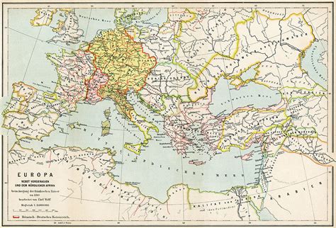 Map Of Europe 12th Century