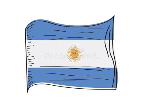 Bandera De Argentina Ilustración Del Vector Ilustración De Indicador