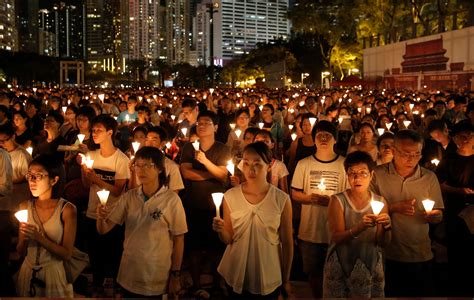 Thousands Mark Tiananmen Square Anniversary In Hong Kong