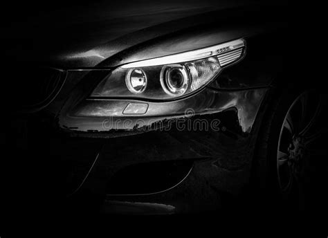 The Front Light Of A Modern Luxury Car Editorial Image Image Of