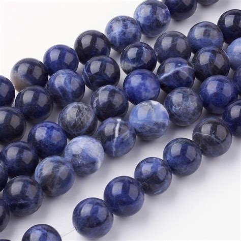Sodalite Beads Grade A Round Natural Gemstone Beads Sold Etsy