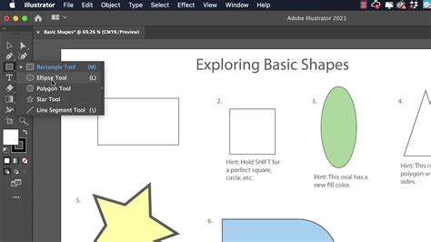 Adobe Illustrator Basic Shapes Youtube