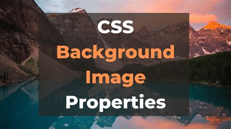 Css Background Image Properties Background Position Size Repeat