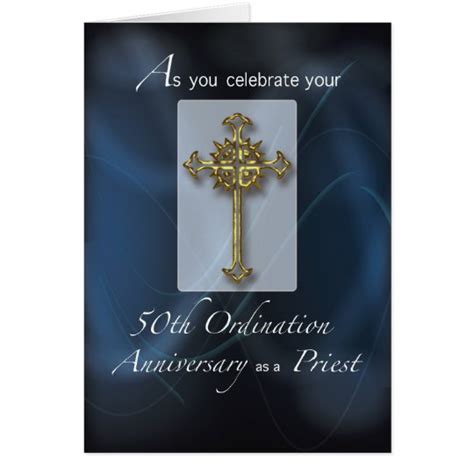 50th Jubilee Ordination Anniversary Of Priest Card Au