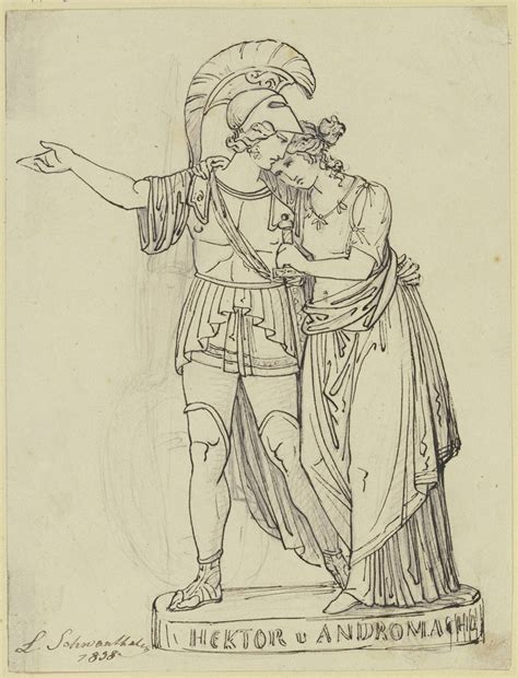 Hector And Andromache By Ludwig Michael Schwanthaler Artvee