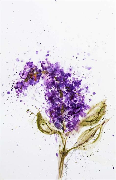 Lilac Painting Original Watercolor Painting Watercolor Print