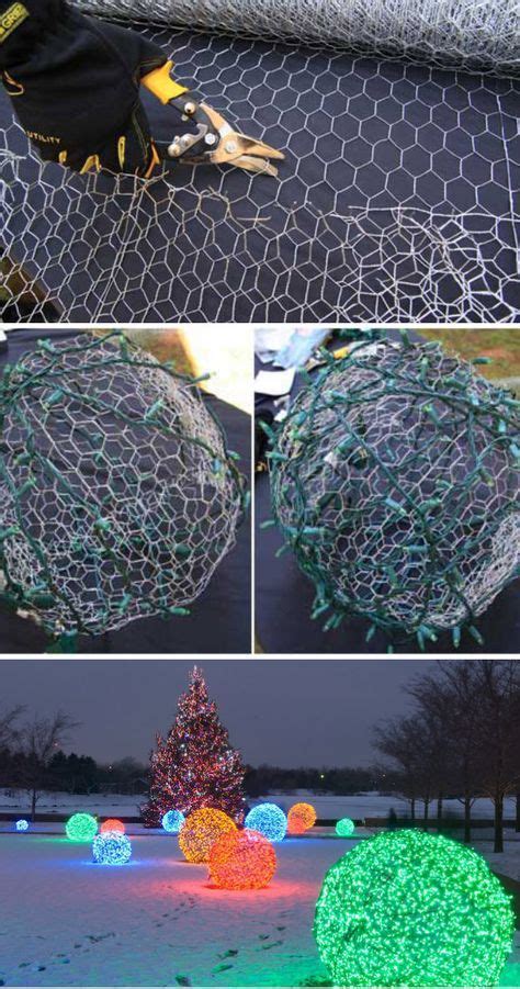 How To Make Christmas Light Balls Outdoor Diy