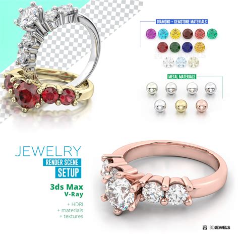 Jewelry 3d Render Scene Setups For 3ds Max With V Ray R