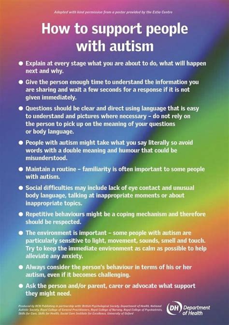 How To Support People With Autism Infograph