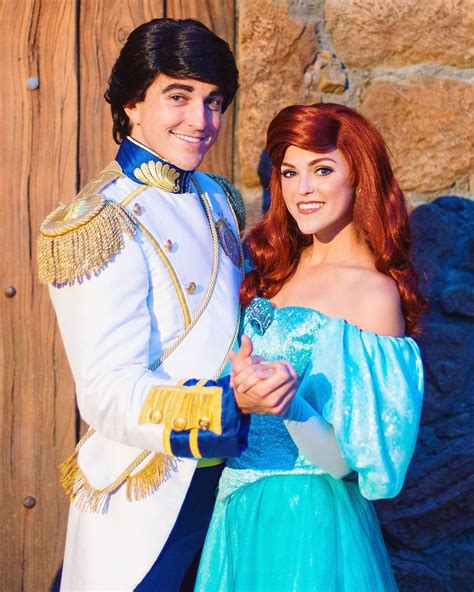 Ariel And Prince Eric In Disneyland Disney Disney Cosplay