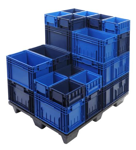Пластиковые контейнеры системы KLT для склада
