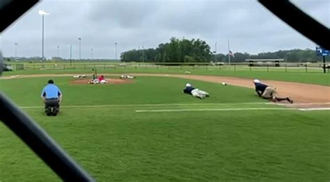 The Video Shows Little Leaguers Jumping For Cover As Shots Are Fired