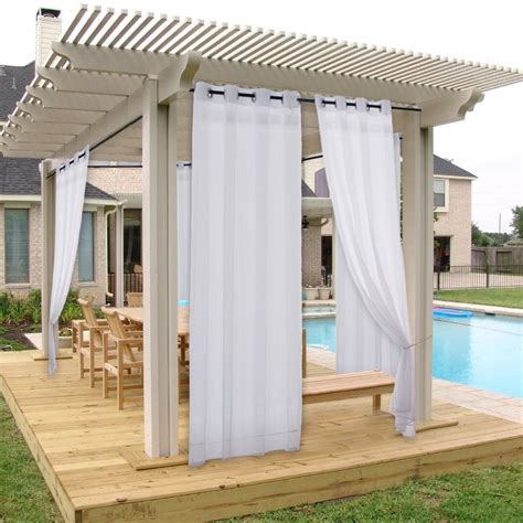 Best Outdoor Curtains For Patio And Garden Double Sheer Waterproof