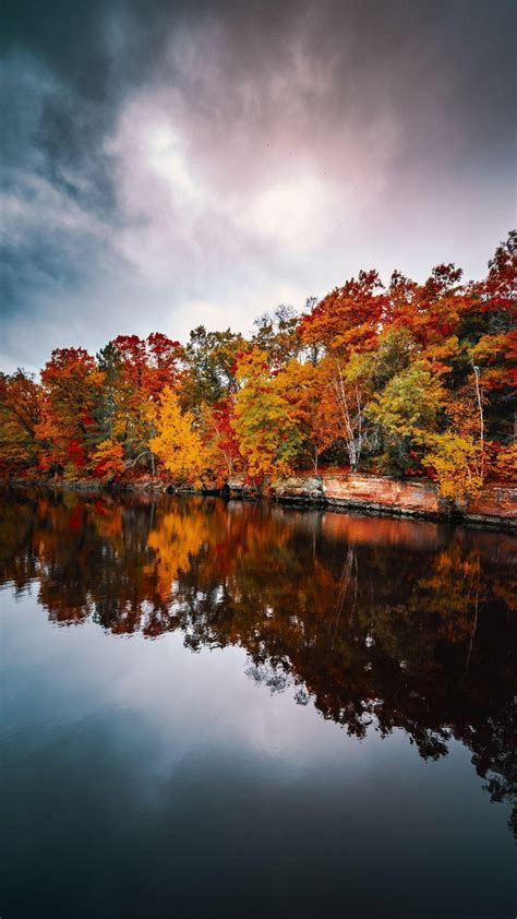 Autumn Reflection Lake Wallpapers Wallpaper Cave