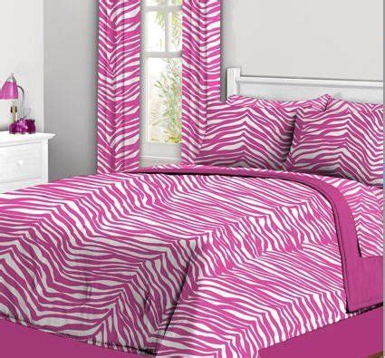 Latitude zebra print complete bed in a bag bedding set walmart usa $ 64.98. Girl Pink & White Zebra College Dorm Twin Xl Comforter Set ...