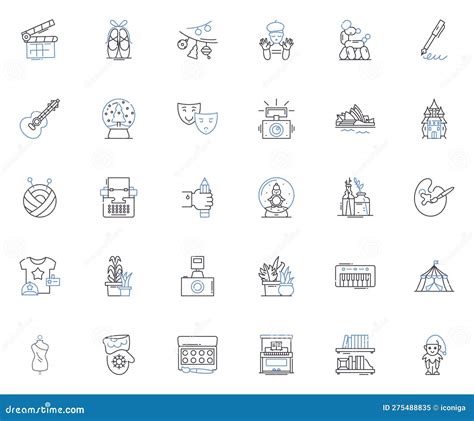 Science Experiments Line Icons Collection Hypothesis Variables