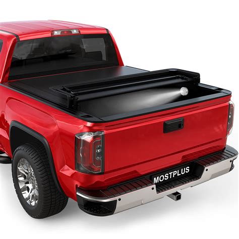 Buy Mostplus Quad Fold Soft Truck Bed Tonneau Cover Compatible For 2019