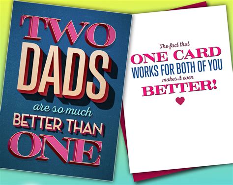 Two Dads Are Better Than One Card Gay Fathers Day Queer Lgbtq Etsy