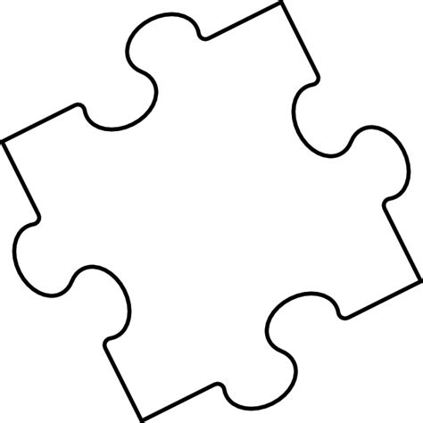 Large Puzzle Piece Template Clipart Best