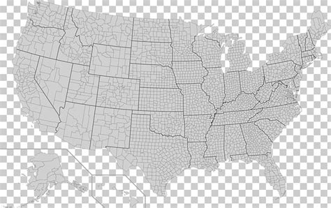 Contiguous United States Fips County Code Map Us State Png Clipart