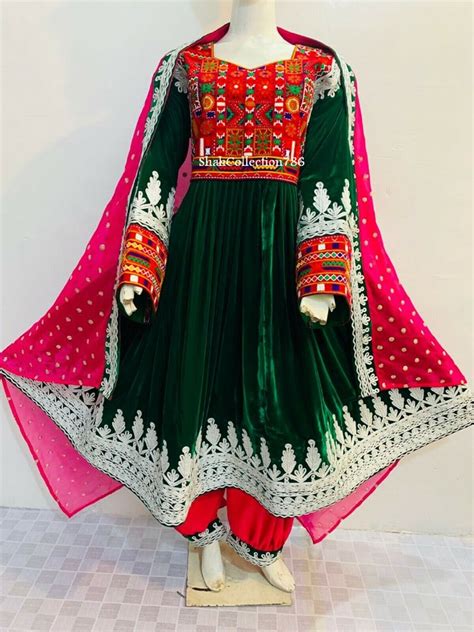 Afghan Kuchi Handmade Afghan Traditional Dress Afghani Pashtun Culture