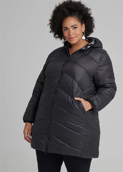 The Cocoon Puffer Jacket In Black In Sizes 12 To 24 Taking Shape New