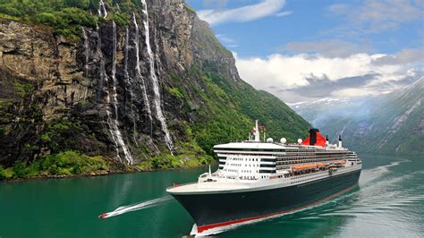 Cruise Ship In Norway Hd Wallpaper Background Image