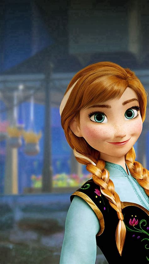 Anna Frozen Disney Movie Illustration Iphone Wallpapers Free Download