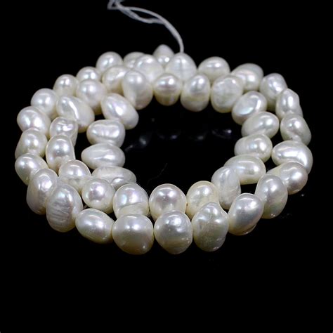 White Pearl Beads 15 Inch Gemstone Beads Pearl Jewelry White Etsy