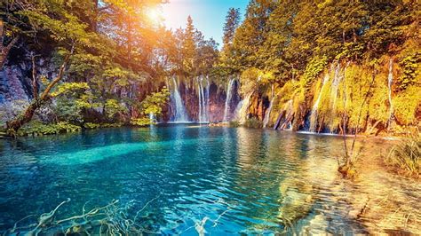 Hd Wallpaper Water Nature Plitvice Lakes National Park Croatia