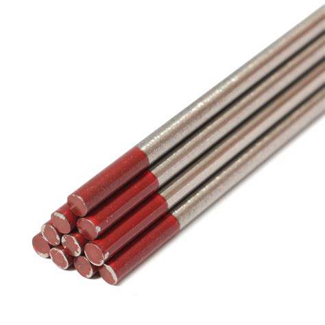 10Pcs 3 32inch X 7inch 2 4x175mm RED WT20 2 Thoriated Tungsten