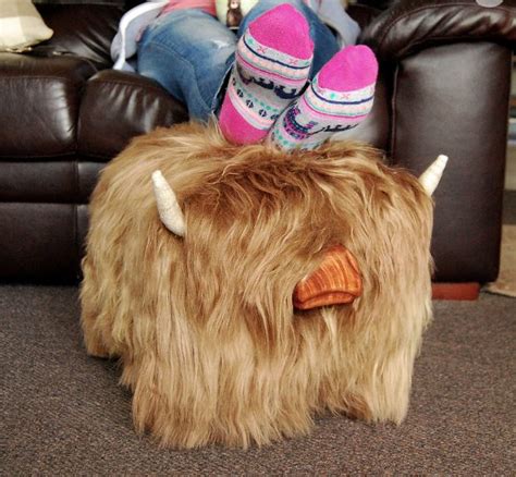 The 8 Best Footstool Images On Pinterest Scottish Highlands Cow And Cows